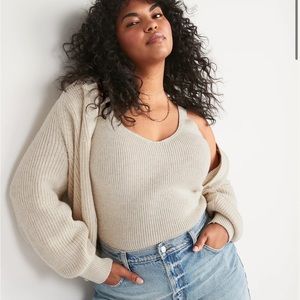 Old Navy V-Neck Rib-Knit Sweater Tank Top for Women